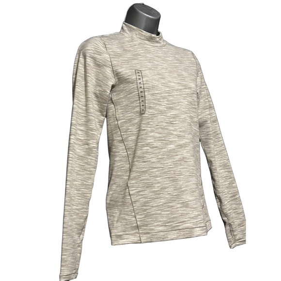 Alpine Design Women's Field Knit Mock Neck Light Khaki Space Dye Shirt Sz-XSmall - Picture 5 of 11